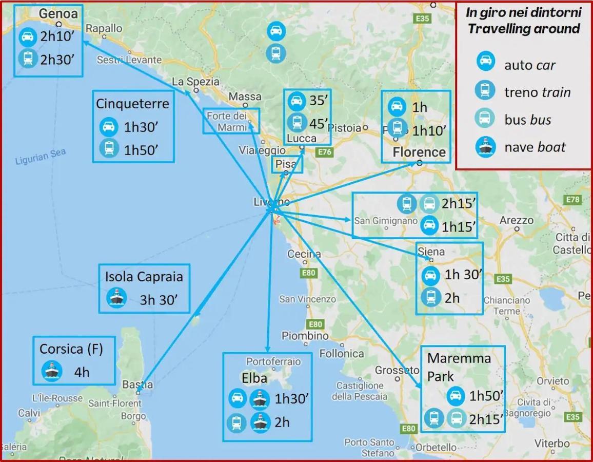 Loft Cianosi - Appartamento Nel Cuore Di Livorno Zewnętrze zdjęcie